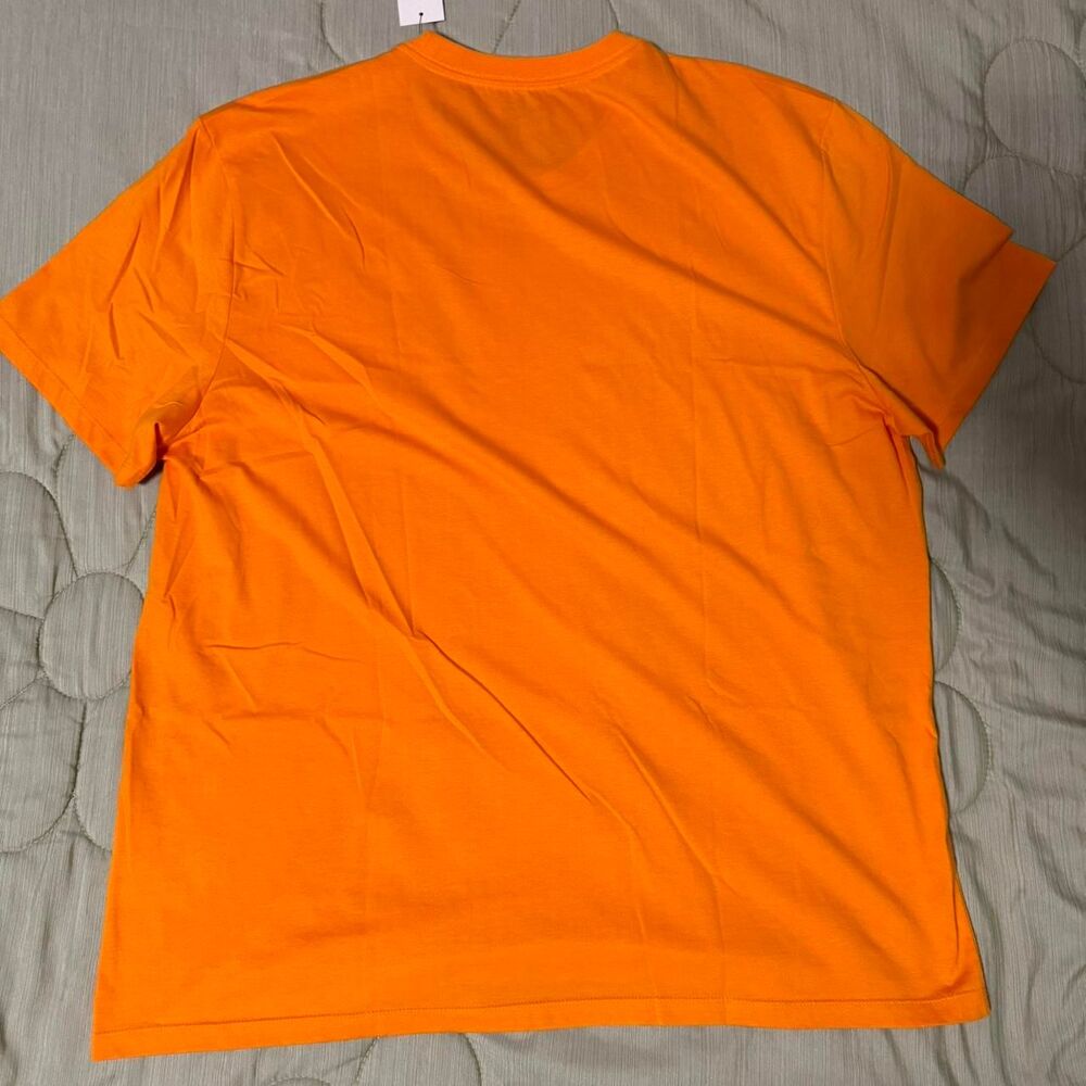Calvin Klein Orange Initials Logo T-Shirt - Picture 3 of 3